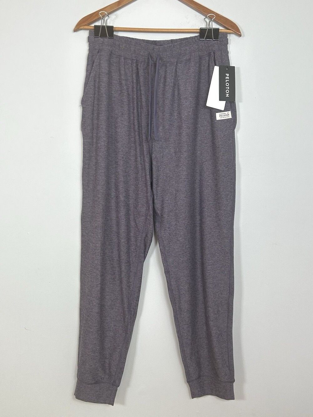 Peloton DreamBlend Jogger Sweatpants Women’s Large Purple Heather Drawstring NWT